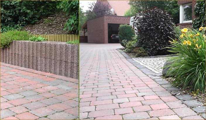 Garten Gestalltung Pflasterarbeiten